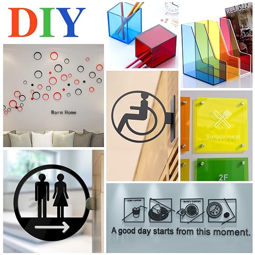 8 Pack Colored Acrylic Sheets 8 x 12 Inch, 1/8 Inch Thick, 8 Colors | - Image 7