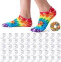 Syhood White Cotton Crew Socks for Tie dye Party Casual Soft Cushion Novelty by Syhood