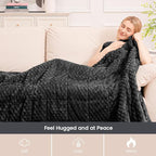 Super Fuzzy Soft Fleece Sherpa Weighted Blanket 20 lbs - Image 4
