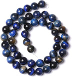 Lapis Lazuli Blue Tiger Eye Beads Natural Stone Round Loose Beads Energy - Image 4