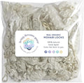 REAL MOHAIR LOCKS. Organic Natural White Wool Fiber by LivingDreamsYarn