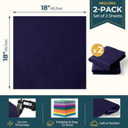 Felt Fabric Sheet 18 x 18 Inch, 1.6mm Thick | Soft and Flexible Nonwoven - Image 2