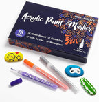 18 Color Extra Fine Tip Paint Pens - Image 7