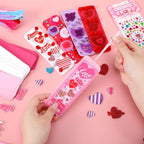 JULBEAR 36 Packs Valentine Foam DIY Bookmarks Craft Kit - Image 3
