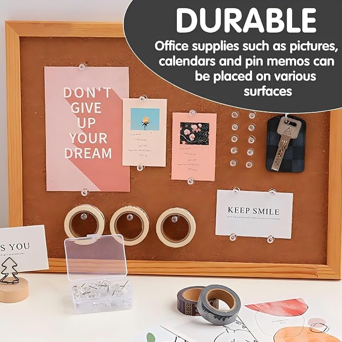 120-Pack Push Pins for Bulletin Board, Thumb Tacks - Image 4
