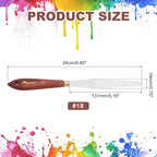 MECCANIXITY Pack of 1 Palette Knife No.18, 9.4" Long Palette Knives - Image 2