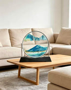 3D Moving Sand Art Glass Ornament, Stress Relief Desk Decor Gift - Image 2