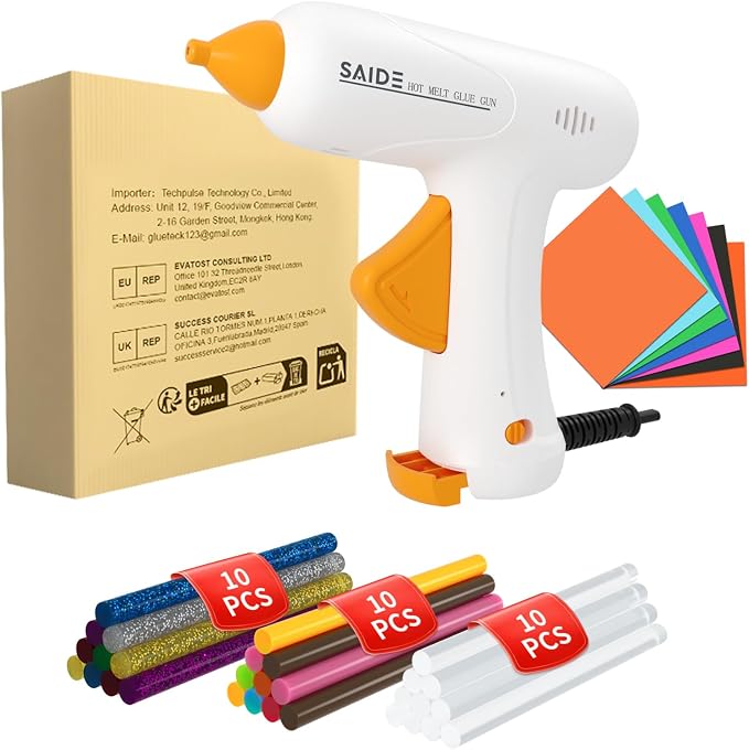 SAIDE Hot Glue Gun for Crafts Mini Glue Gun Kit Fast Heating Constant Temp 20W by Unknown