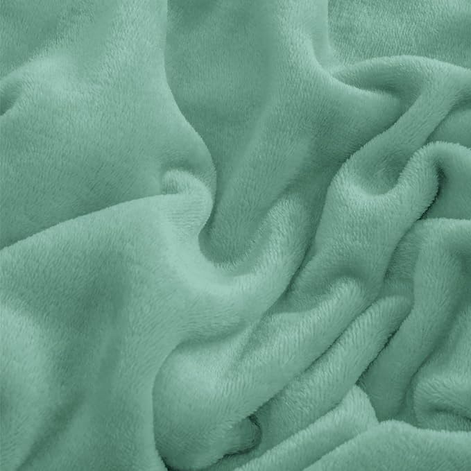 BEDELITE Flannel Sheets Twin Size Haze Blue - Image 5
