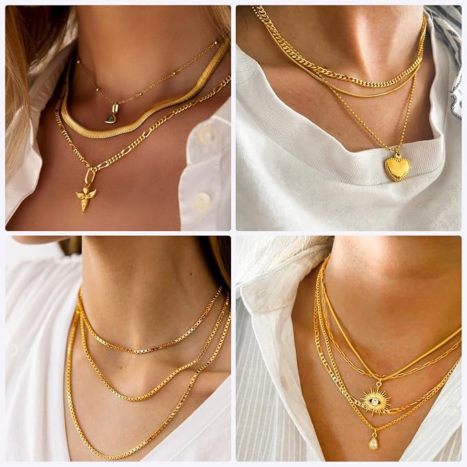 Ecoofor Gold Necklace Chains for Jewelry Making, 75.5 Feet 10 Rolls Jewelry - Image 6
