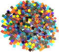Lanyani Transparent Square Glass Mosaic Tiles Pieces Stained Glass by LanyaniArtGlassMosaics