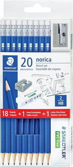 STAEDTLER Norica #2 HB Wood-Cased Pencil Set: 18 Pre-Sharpened Graphite Pencils by Staedtler