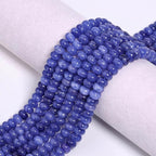 Songxi 5x8mm Natural Dark Blue Stone Rondelle Beads, Gemstone - Image 7