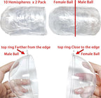 Jishi 10pk Clear Plastic Christmas Ornaments - Image 3