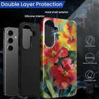 Case for Samsung Galaxy S23 FE Case, Vintage Floral Girly Design Hybrid Dual - Image 6