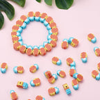 100pcs Pineapple Polymer Clay 10mm Spacer Beads - Image 4