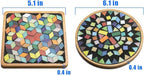 Lanyani 2 Sets of DIY Mosaic Craft Kits Mosaic Tiles Coaster Kit Make Your Own - Image 2