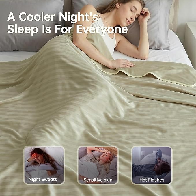 Guohaoi Cooling Blanket for Hot Sleepers and Night Sweats, 100% Oeko-Tex - Image 6