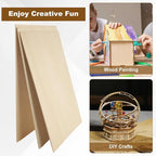 24Pcs 16 x 12 x 1/8 Inch Basswood Sheets, Unfinished Wood Boards, 3mm Basswood - Image 4