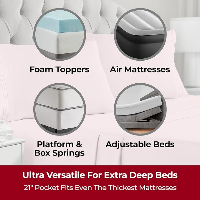Mellanni Extra Deep Queen Sheets - Image 2