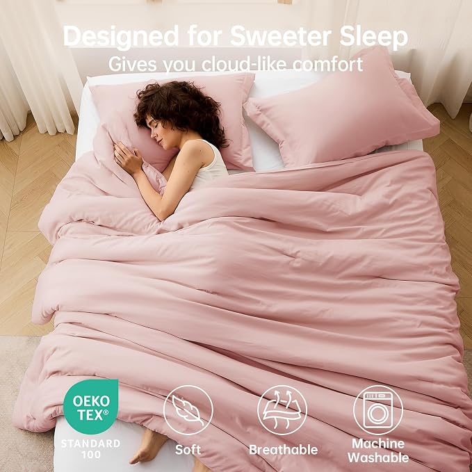 MUXHOMO King Size Comforter Set, All Season Ultra Soft Down Alternative Bedding - Image 2