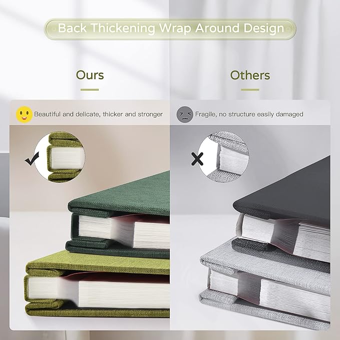 Popotop Large Photo Album Self Adhesive 4x6 5x7 8x10 Scrapbook Album DIY - Image 6