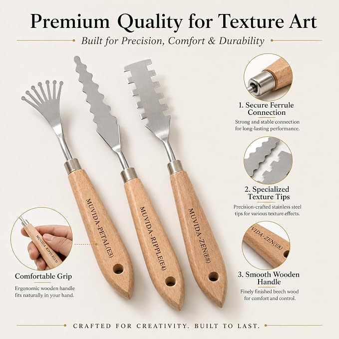Palette Knife Set with Canvas Roll Bag & Gift Box, Painting Knives | Gift-ready - Image 4