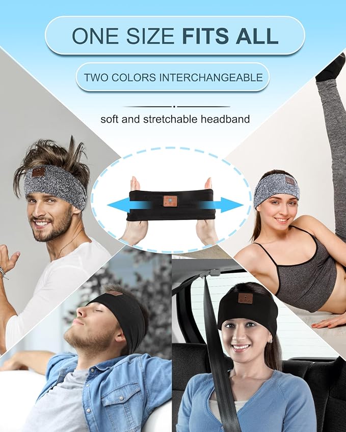 2-Pack Sleeping Headphones, Ultra-Thin HD Stereo Speaker, Air Travel, Meditation - Image 5