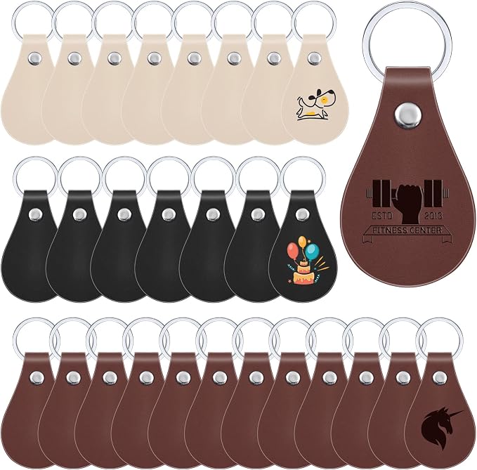 Taiyin 30 Pcs Leather Key Fob Kit by Taiyin