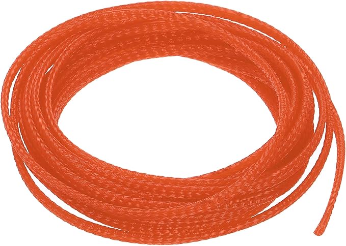 uxcell PET Expandable Sleeving 10ft 1/8" Orange Cable Management Sleeve Cord by uxcell