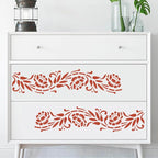 14 PCS Reusable Border Flower Stencils - Image 2