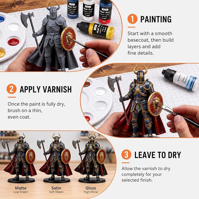 Nicpro 100 Colors Acrylic Model Paint Set 20ml Ready to Use Modeling Paints | - Image 5