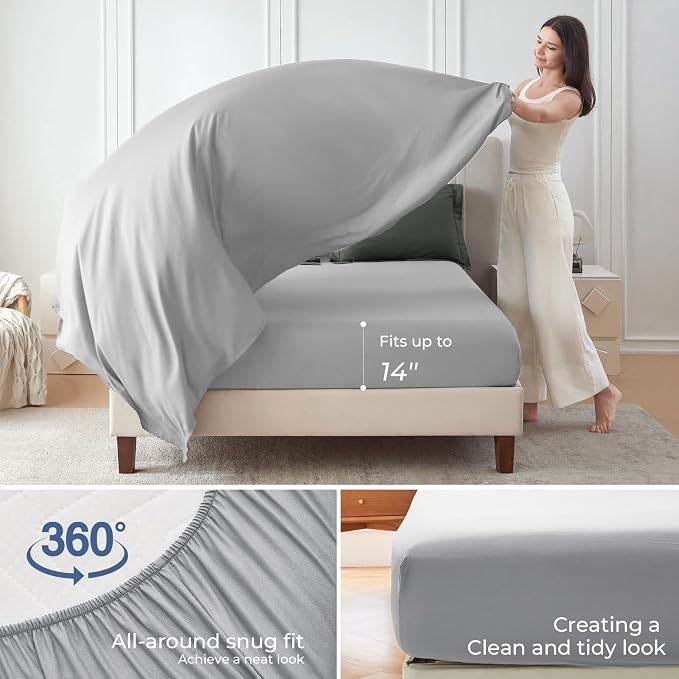 Sasttie Twin Comforter Set, 5 Pieces Bed in a Bag Twin, Complete Bedding Set - Image 4