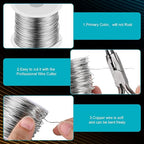 Mudder 2 Rolls Copper 20 Gauge Wire - Image 3