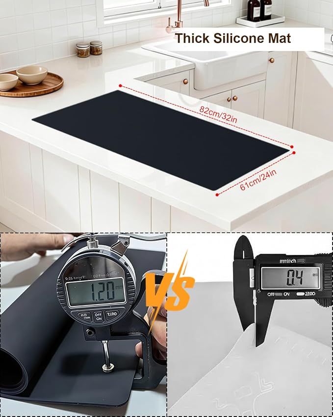 Silicone Crafting Mat for Artists, Jewelry Casting, Acrylic Painting, Clay Work - Image 2