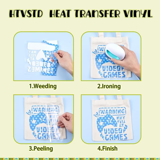 HTVSTD Planet HTV Heat Transfer Vinyl 14 Sheets 12×10in Iron on Vinyl | Rocket - Image 3