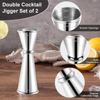 Briout Jigger and 2 Pourers, Double Cocktail Jigger Japanese Premium 304 - Image 5