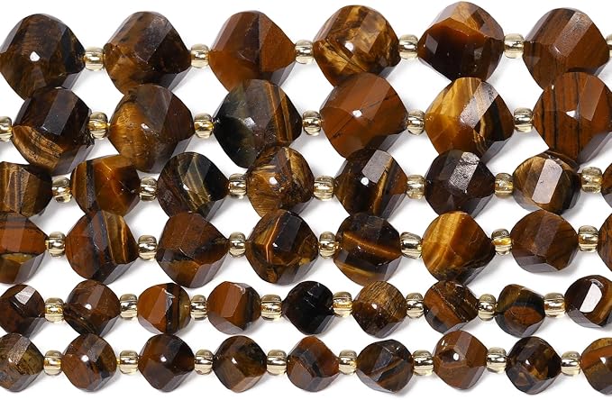 34pcs Natural Tiger's Eyes Stone Beads - Image 7