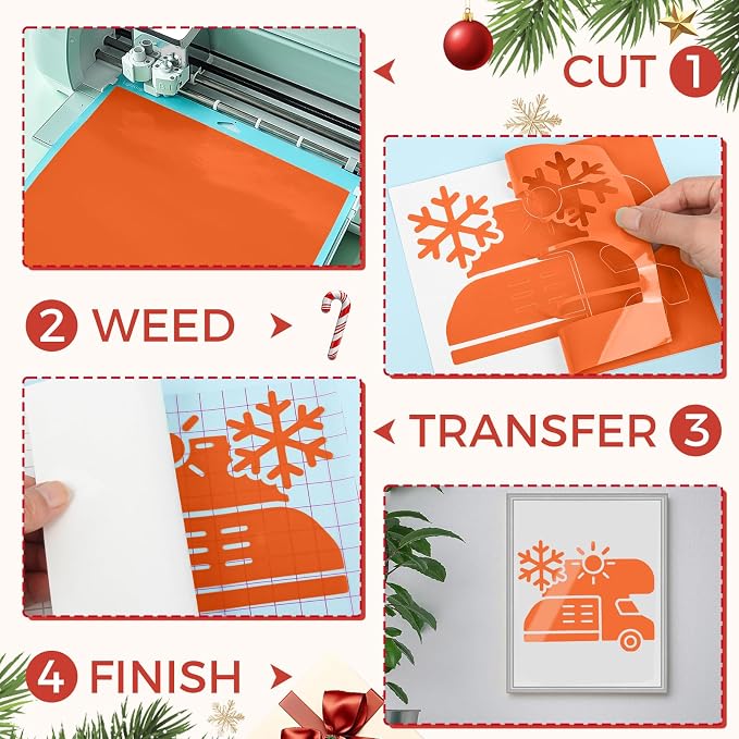 IModeur Glossy Orange Permanent Vinyl - Image 4