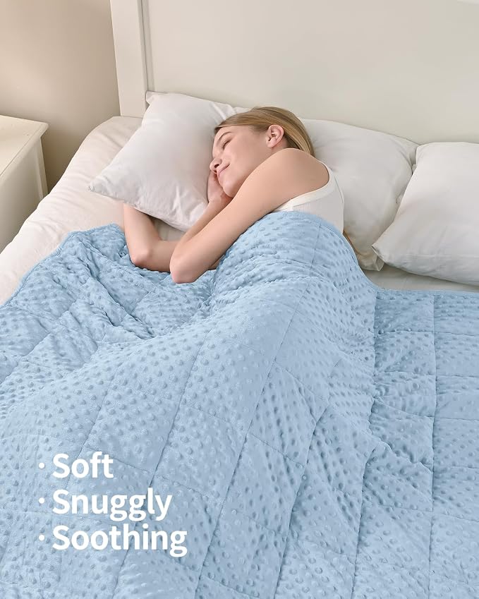 Mr. Sandman Weighted Blanket for Adults Queen Size 20 lbs, Soft Cooling Heavy - Image 4
