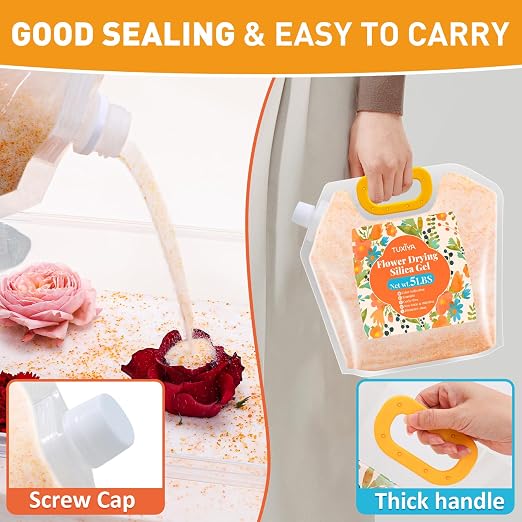 TUXIYA 10LBS Silica Gel Flower Drying, Reusable Flower Drying Silica Gel - Image 5