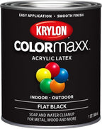 Krylon ColorMaxx Flat Interior/Exterior Acrylic Latex Paint, 1 Qt. by Krylon%C2%AE