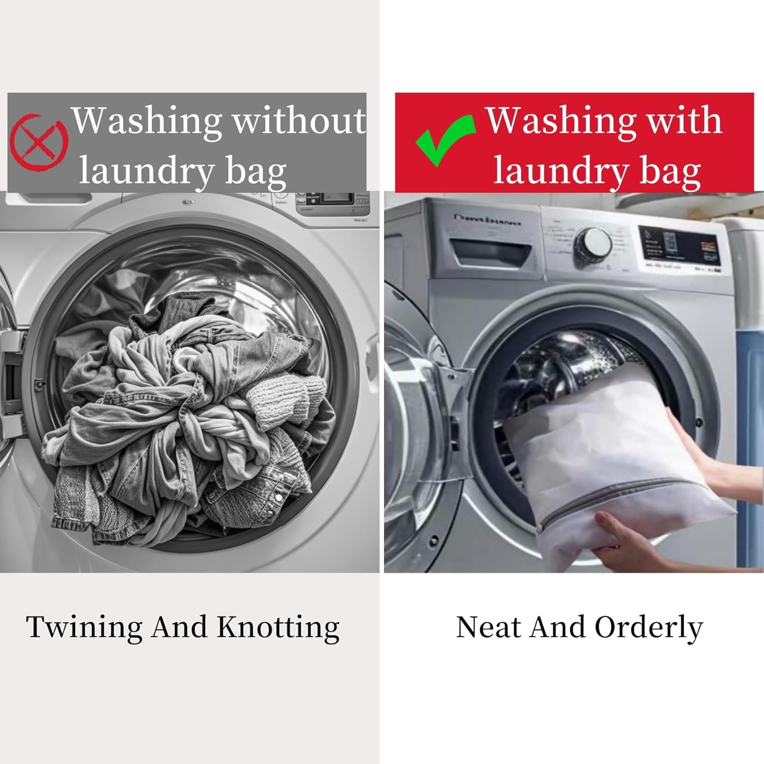 Lingerie Bags for Washing Delicates Pack Of 3 L/M/S Laundry Bags Mesh Wash Bags for Bra Socks Underwear Baby Clothes Garment Bag for Washing Machine