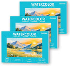 Pacocoast Water Color Paper Bulk, 5.5"x8.5" Art Sketch Book, Artist Watercolor by Pacocoast