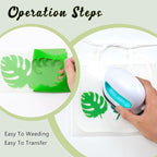 HTVSTD Forest Green Flock HTV Heat Transfer Vinyl 8pcs 12×10in | Vivid Color - Image 3