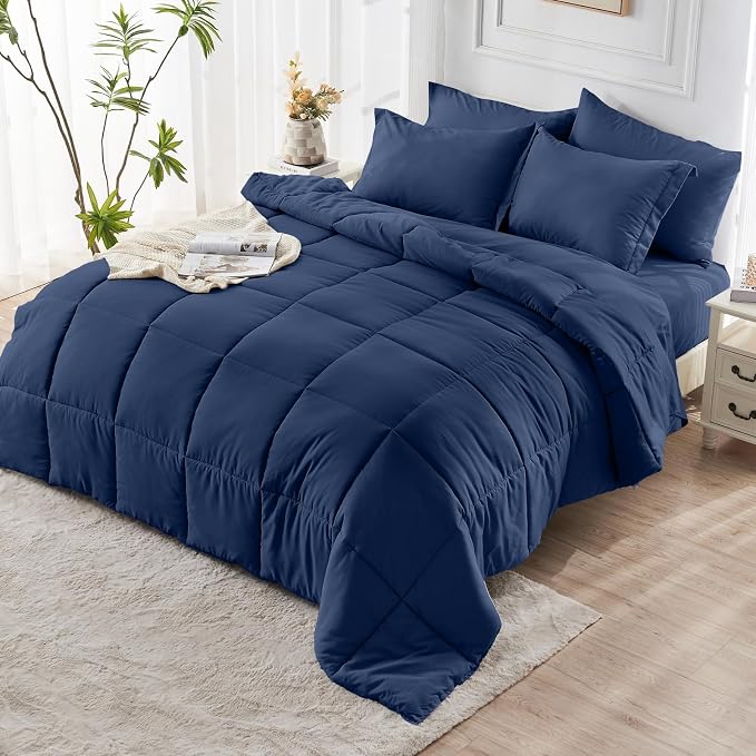 JOLLYVOGUE California King Comforter Set, Ultra-Soft Bed in a Bag Cal King Size - Image 8