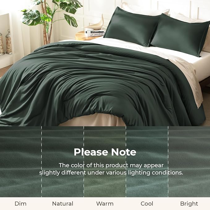 Litanika Forest Green Oversized King Comforter Set Super King Plus Size - Image 8