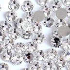 Onwon 288 Pieces SS34 / 7mm Clear Crystal Flat Back Brilliant Round Rhinestones by Onwon