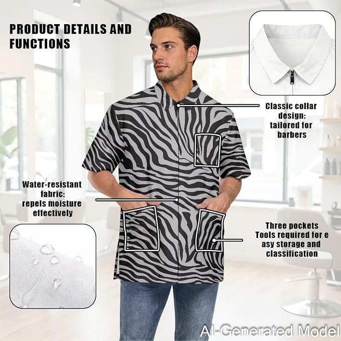 Professional Grooming Smock Unisex, Water Resistant Anti-Static | Hairdresser - Image 5