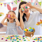 600Pcs Easter Foam Stickers Glitter Bunny Eggs Chick Stickers | Self-Adhesive - Image 6